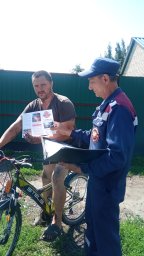 ​Профилактический рейд на улицах п. Золотухино