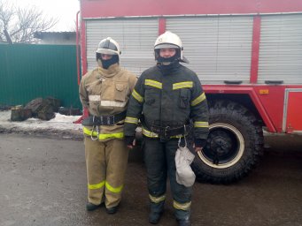 Огнеборцы ПЧ Октябрьского района на учениях