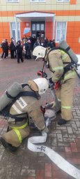 ​Пожарно-тактические занятия поныровских огнеборцев