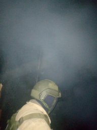 ​Огнеборцы ПЧ Рыльского района на тушении возгорания