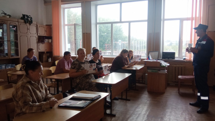 ​Урок безопасности в Золотухинской школе. Забота о безопасности подрастающего поколения