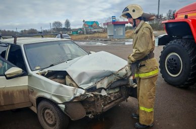 ​Пожарные Солнцевского района на ДТП