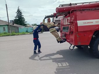 ​Сдача квартальных зачётов в ПЧ Фатежского района