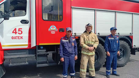 ​Урок противопожарной безопасности в Фатежском районе