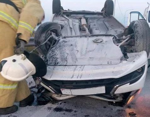 ​Фатежские огнеборцы на ДТП на трассе М-2