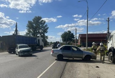 ​Огнеборцы ПЧ Курского района на ДТП в с. Беседино