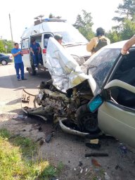 ​Огнеборцы ПЧ Рыльского района на ДТП