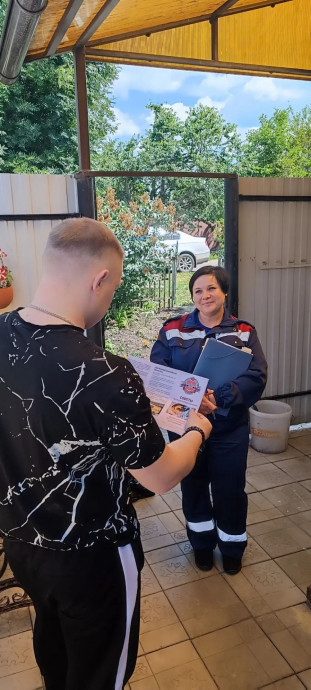 Пожарно-профилактический рейд в п. Поныри Поныровского района