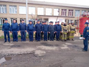 ​Пожарно-тактические учения в СОШ №1 п. Пристень