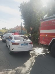 ​Совместные учения огнеборцев ПЧ Обоянского района