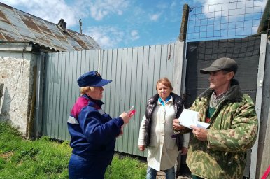 ​Профилактический рейд в Артюховском сельсовете Октябрьского района