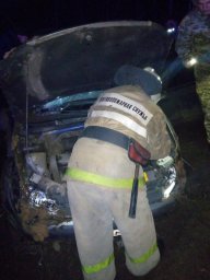 ​Огнеборцы ПЧ Золотухинского района на ликвидации последствий ДТП