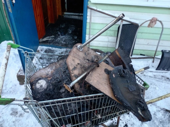 ​Огнеборцы ПЧ Горшеченского района на ликвидации возгорания
