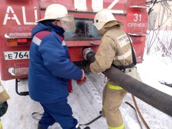 ​Кореневские огнеборцы провели ПТЗ и сдали квартальный зачет