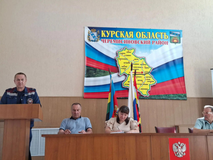 ​Начальник ПЧ Черемисиновского района выступил на КЧС