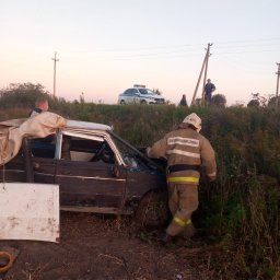 ​Огнеборцы ПЧ Железногорского района на ликвидации последствий ДТП