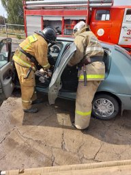 ​Совместные учения ПЧ Октябрьского района