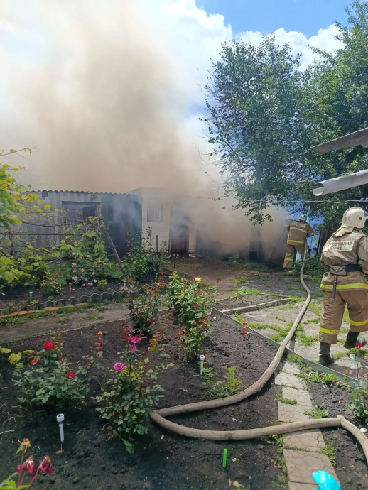 ​Пожар в хозяйственной постройке в п. Солнцево