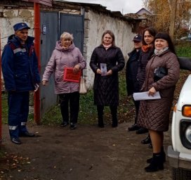 ​Совместный рейд безопасности в Миленинском сельсовете Фатежского района