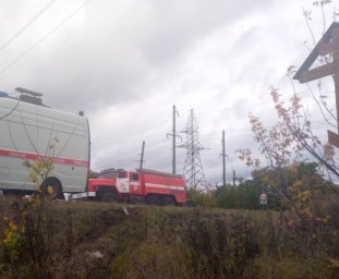 ​Огнеборцы ПЧ Рыльского района на ликвидации последствий ДТП