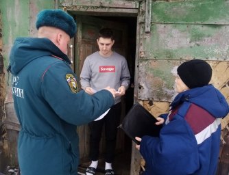 Профилактический рейд в жилом секторе п.Касторное Профилактический рейд в жилом секторе п.Касторное