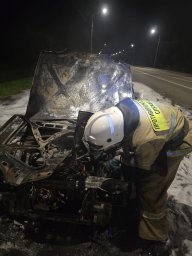 ​Возгорание автомобиля на трассе М2 (599 км) Обоянского района
