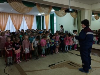 "Детство без пожаров" - занятия проводятся в детских садах