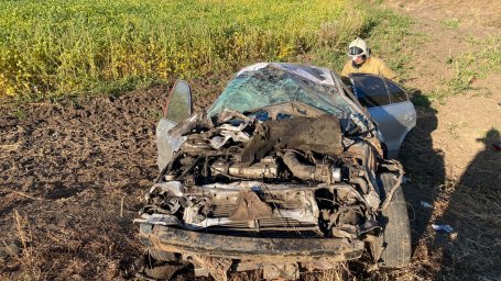 ​Огнеборцы ПЧ Обоянского района на ликвидации последствий ДТП
