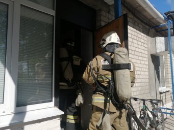 ​Пожарно-тактические занятия огнеборцев ПЧ Курского района