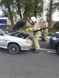 ​Хомутовские огнеборцы провели совместные учения