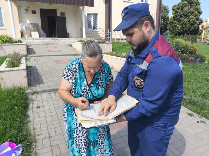 Профилактические мероприятия в с. Спасское Медвенского района