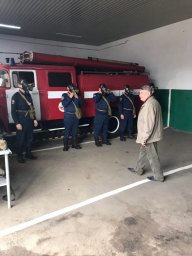 В ПЧ Тимского района прошла аттестация на спасателя.