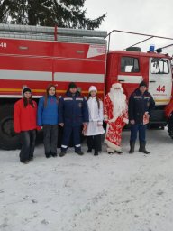 ​Поздравления для огнеборцев из ПЧ Хомутовского района