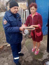 Проверка и установка пожарных извещателей в с.Усланка Обоянского района