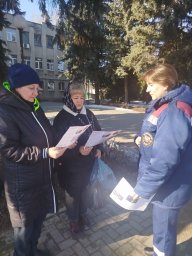 Совместный рейд по противопожарной профилактике в г. Дмитриев