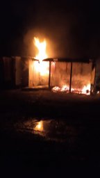 Пожар в Медвенском районе