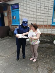 ​В Вышнереутчанском сельсовете прошел рейд по пожарной безопасности