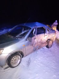 ​В Медвенском районе произошло столкновение двух автомобилей