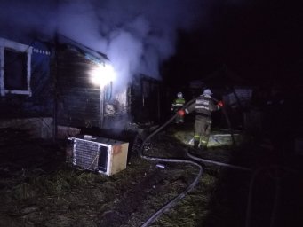 ​Пожар на хуторе Кофановка Медвенского района потушен