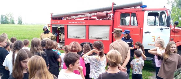 ​В лагере &laquo;Березка&raquo; проведены занятия по пожарной безопасности