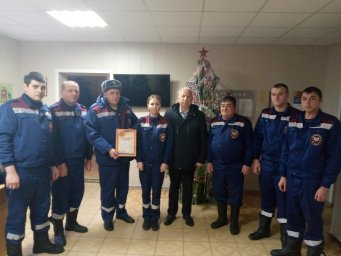 ​Большесолдатских огнеборцев поздравили с наступающими праздниками