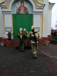 ​Условное возгорание ликвидировано. ПТЗ огнеборцев Солнцевского района