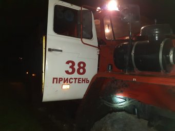​Пристенские огнеборцы на ликвидации последствий ДТП